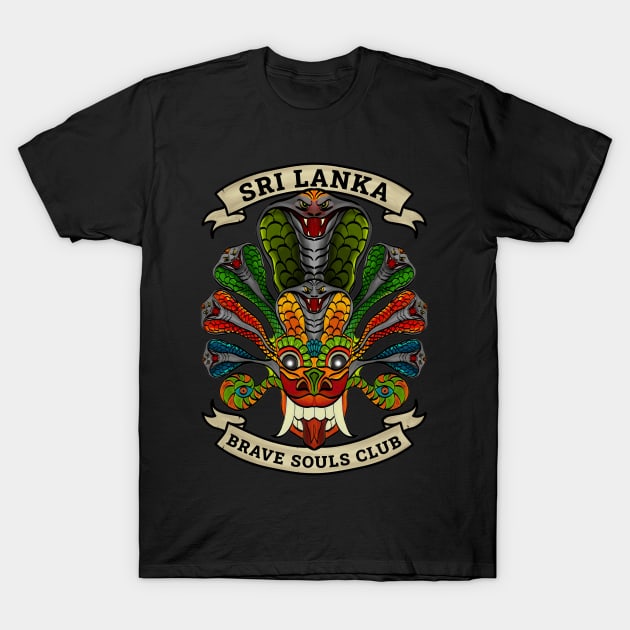 Sri Lanka Naga Yaka Mask (Devil Mask)  : Brave Souls Club T-Shirt by EYECHO